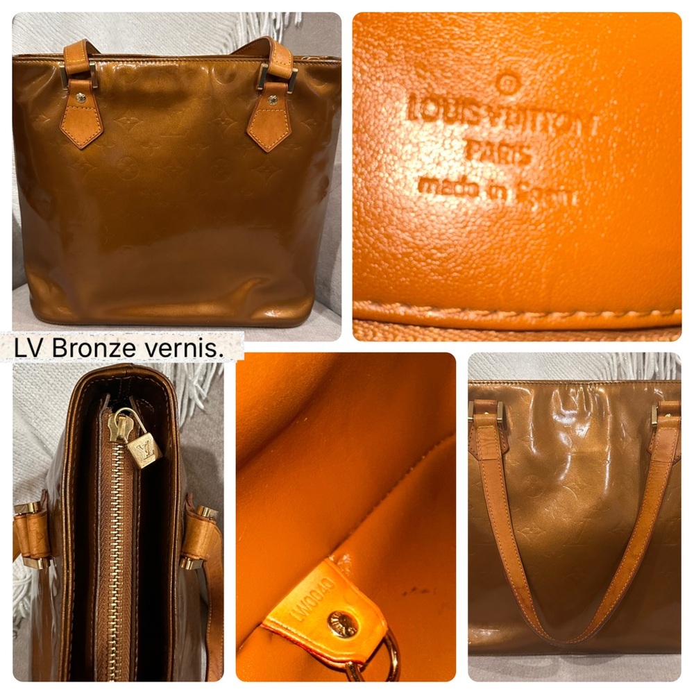 Louis Vuitton Tan Vernis Tote